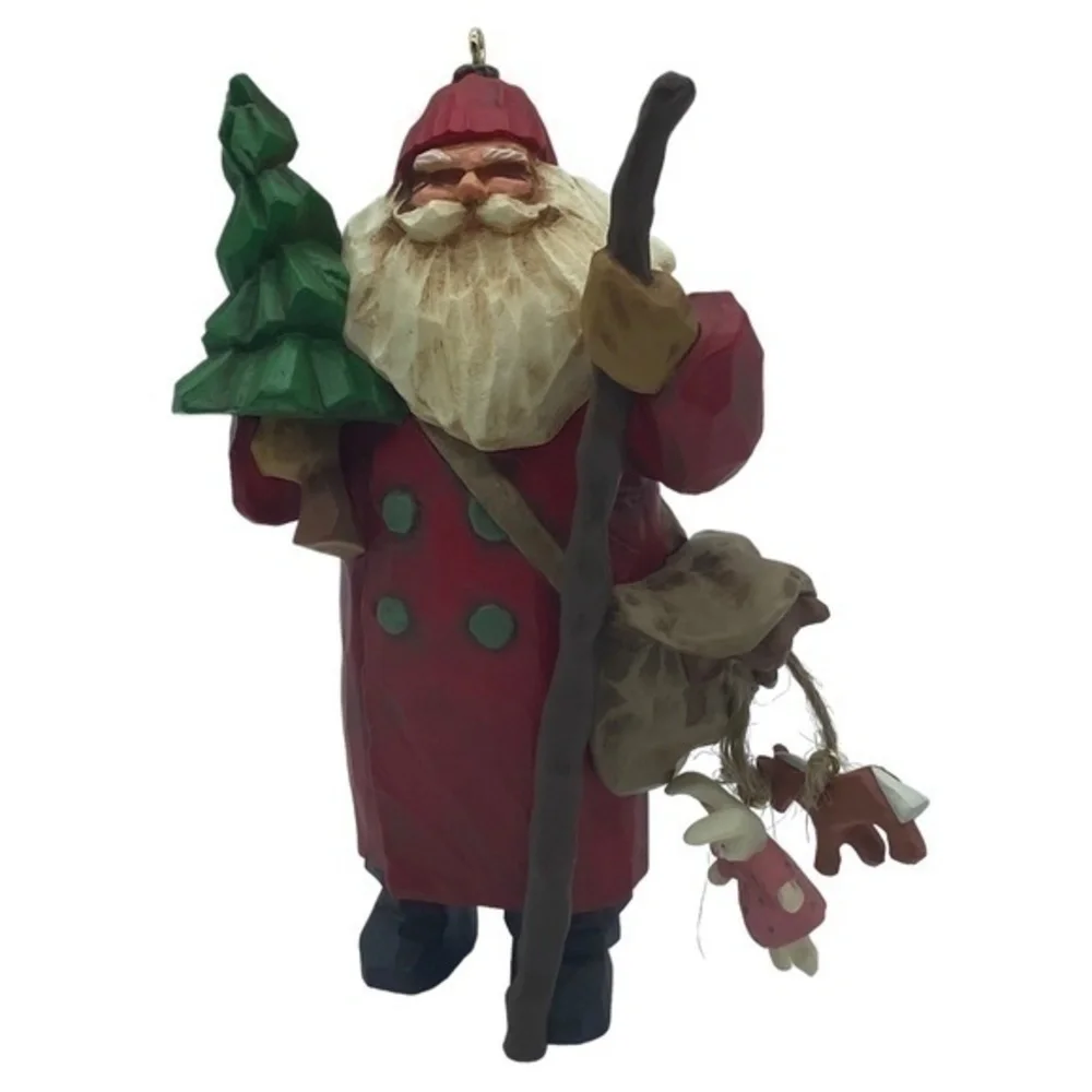 Hallmark Keepsake Vintage Making His way Santa Christmas Ornament 1998 in Box